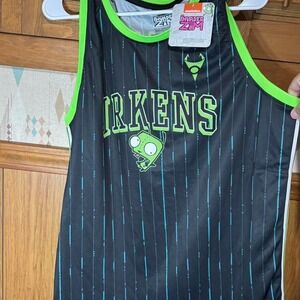 Invader Zim Rickens basketball jersey Size Large NWT